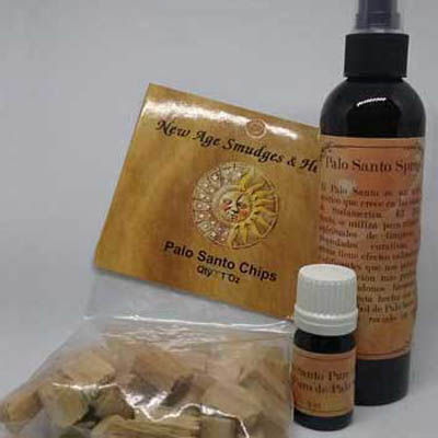 Palo Santo wood and oils at Seeds of Wellness