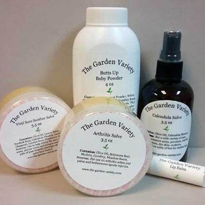 Natural skincare products by The Garden Variety