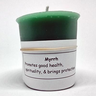 Myrrh votive candle by Sacred Path Candles