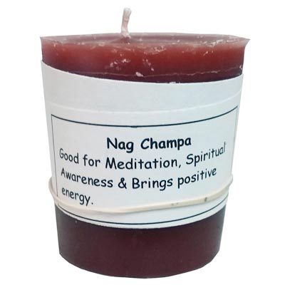 Nag Champa votive candle by Sacred Path Candles