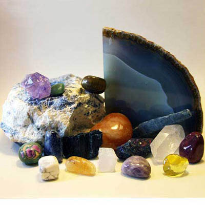 Seeds of Wellness offers a variety of gemstones including agates, amethyst, quartz, and jaspers